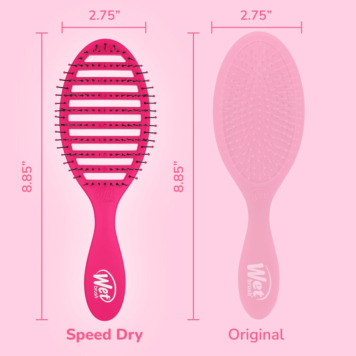 Speed Dry Hair Brush, Amazon Exclusive Aqua, Vented Design & Soft HeatFlex Bristles, Blow Dry Safe, Ergonomic Handle Manages Tangles & Uncontrollable Strands, Pain-Free Hair Accessories