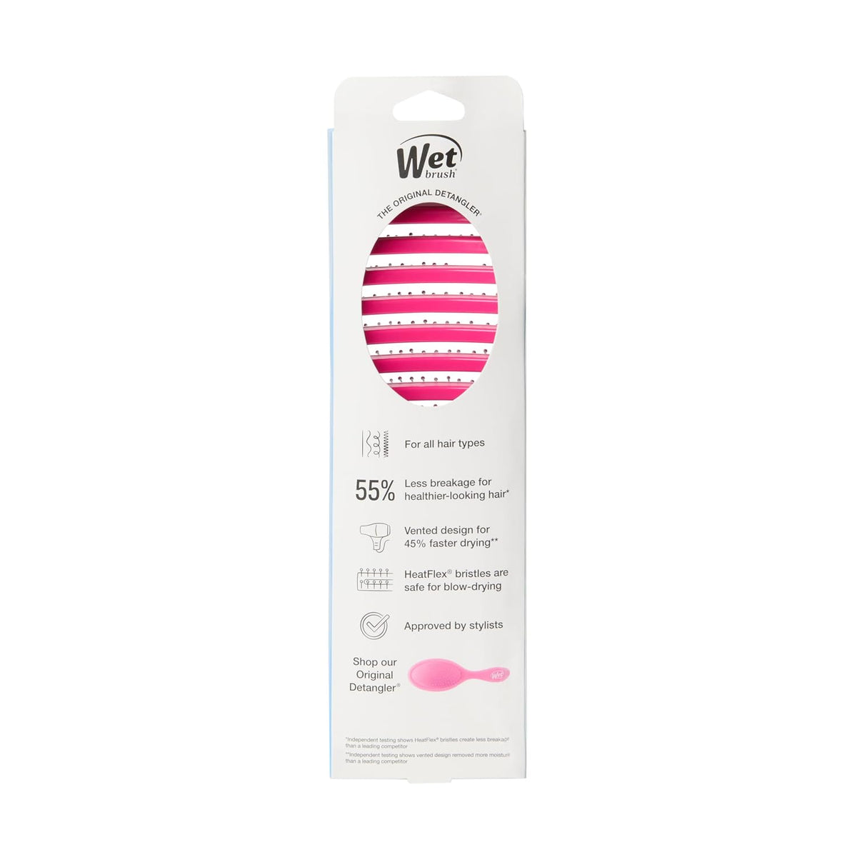 Speed Dry Hair Brush, Amazon Exclusive Aqua, Vented Design & Soft HeatFlex Bristles, Blow Dry Safe, Ergonomic Handle Manages Tangles & Uncontrollable Strands, Pain-Free Hair Accessories