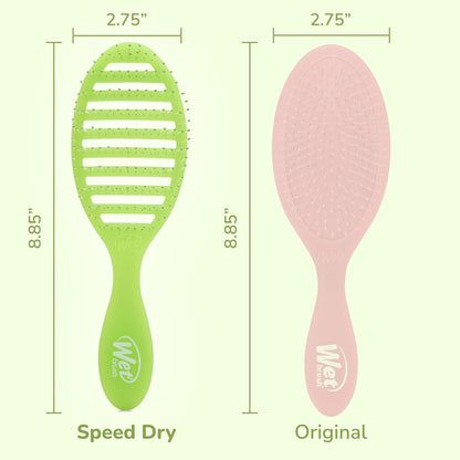 Speed Dry Hair Brush, Amazon Exclusive Aqua, Vented Design & Soft HeatFlex Bristles, Blow Dry Safe, Ergonomic Handle Manages Tangles & Uncontrollable Strands, Pain-Free Hair Accessories