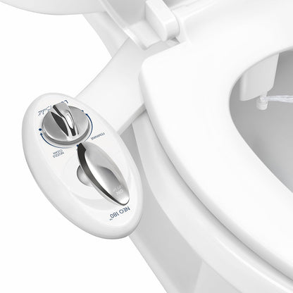 NEO 180 - Non-Electric Bidet Attachment for Toilet Seat, White