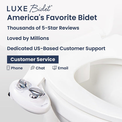NEO 180 - Non-Electric Bidet Attachment for Toilet Seat, White