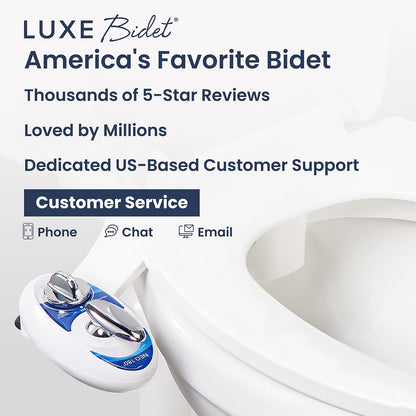 NEO 180 - Non-Electric Bidet Attachment for Toilet Seat, White