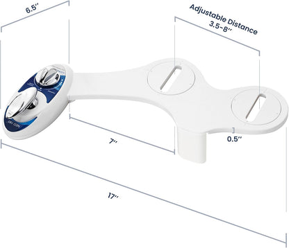 NEO 180 - Non-Electric Bidet Attachment for Toilet Seat, White