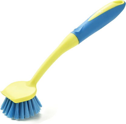 Scrub Brush Set for Bathroom Kitchen Bathtub Toilet Deep Cleaning Brush Tools All Purpose Cleaner Sponge Scrubbing Brushes with Ergonomic Handle