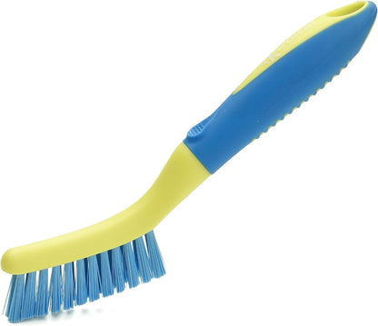 Scrub Brush Set for Bathroom Kitchen Bathtub Toilet Deep Cleaning Brush Tools All Purpose Cleaner Sponge Scrubbing Brushes with Ergonomic Handle