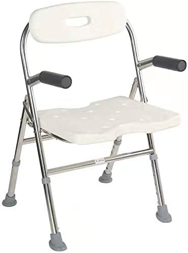Medical Shower Bath Seat Adjustable Shower Chair Portable Bath Seat Shower Chair Seat Bench for Seniors Disabled Injured with Handle