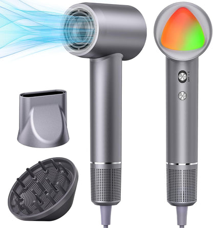 Hair Dryer 160000 RPM Ionic, 500M Negative Ions, Lightweight for Travel