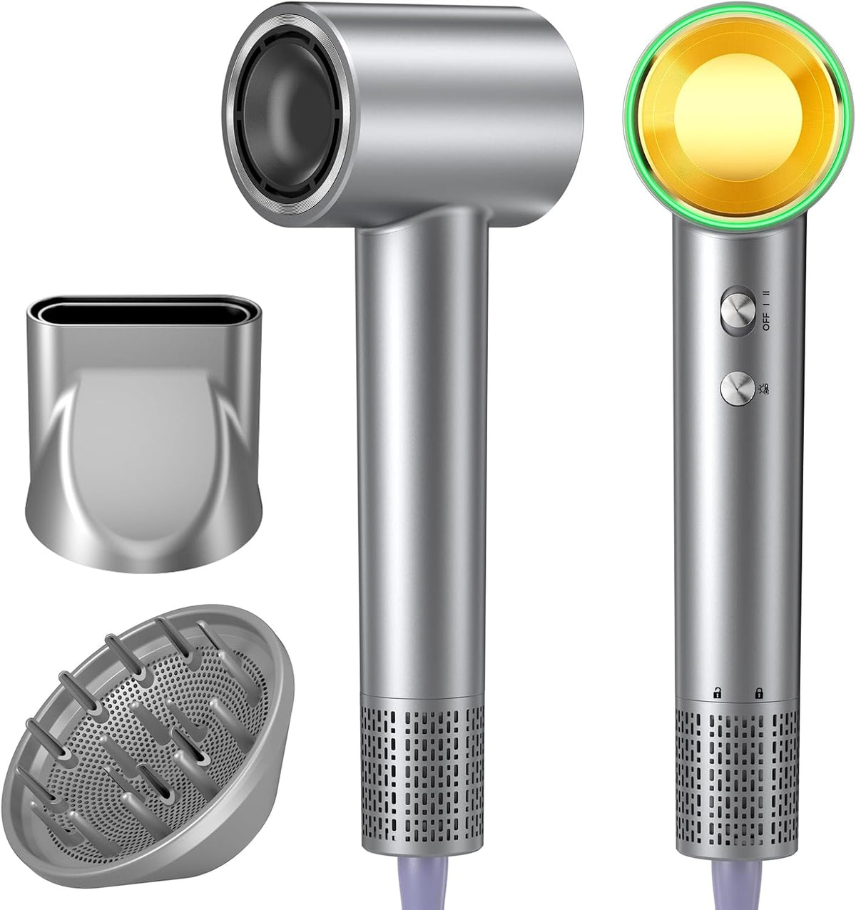 Hair Dryer 160000 RPM Ionic, 500M Negative Ions, Lightweight for Travel