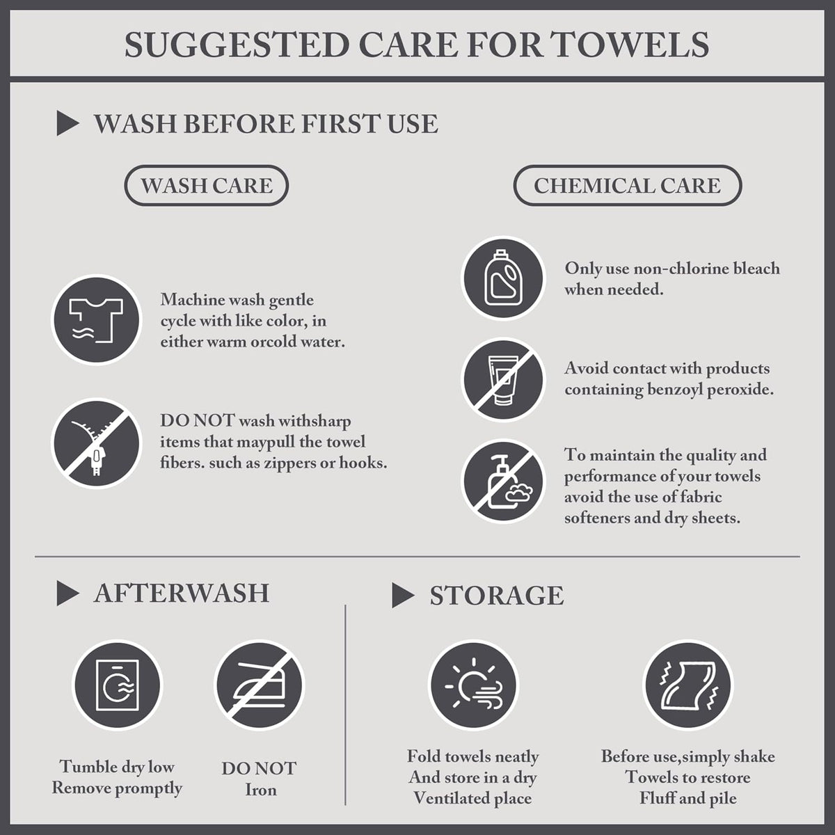 100% Turkish Cotton 600 GSM Bath Towel Set, 6 Piece, Purple