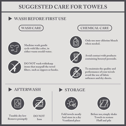 100% Turkish Cotton 600 GSM Bath Towel Set, 6 Piece, Purple