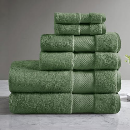 100% Turkish Cotton 600 GSM Bath Towel Set, 6 Piece, Purple