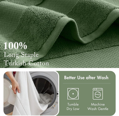100% Turkish Cotton 600 GSM Bath Towel Set, 6 Piece, Purple