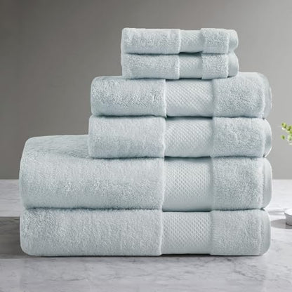 100% Turkish Cotton 600 GSM Bath Towel Set, 6 Piece, Purple