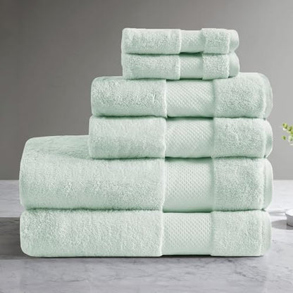 100% Turkish Cotton 600 GSM Bath Towel Set, 6 Piece, Purple