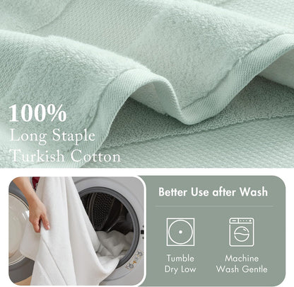 100% Turkish Cotton 600 GSM Bath Towel Set, 6 Piece, Purple