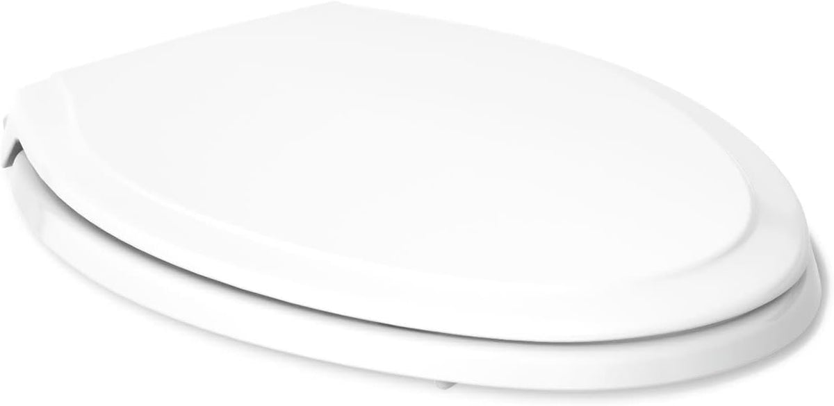 4734-RL-0 Rutledge ReadyLatch Soft Close Elongated Toilet Seat, Quiet-Close Lid Grip-Tight Bumpers, Installation Hardware, Home Essentials, White