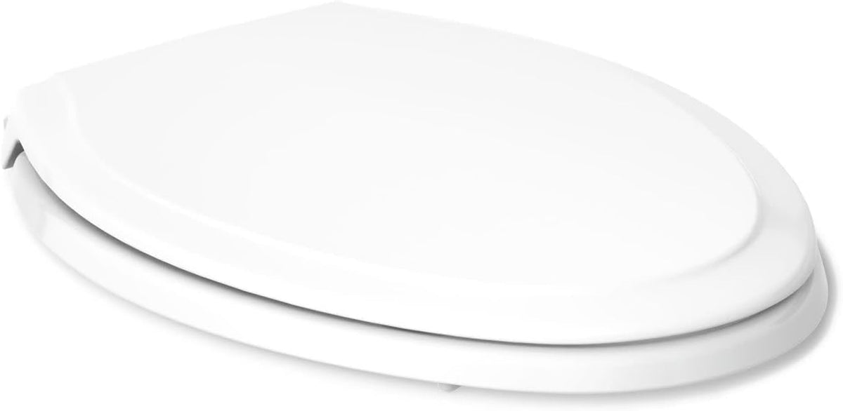 4734-RL-0 Rutledge ReadyLatch Soft Close Elongated Toilet Seat, Quiet-Close Lid Grip-Tight Bumpers, Installation Hardware, Home Essentials, White