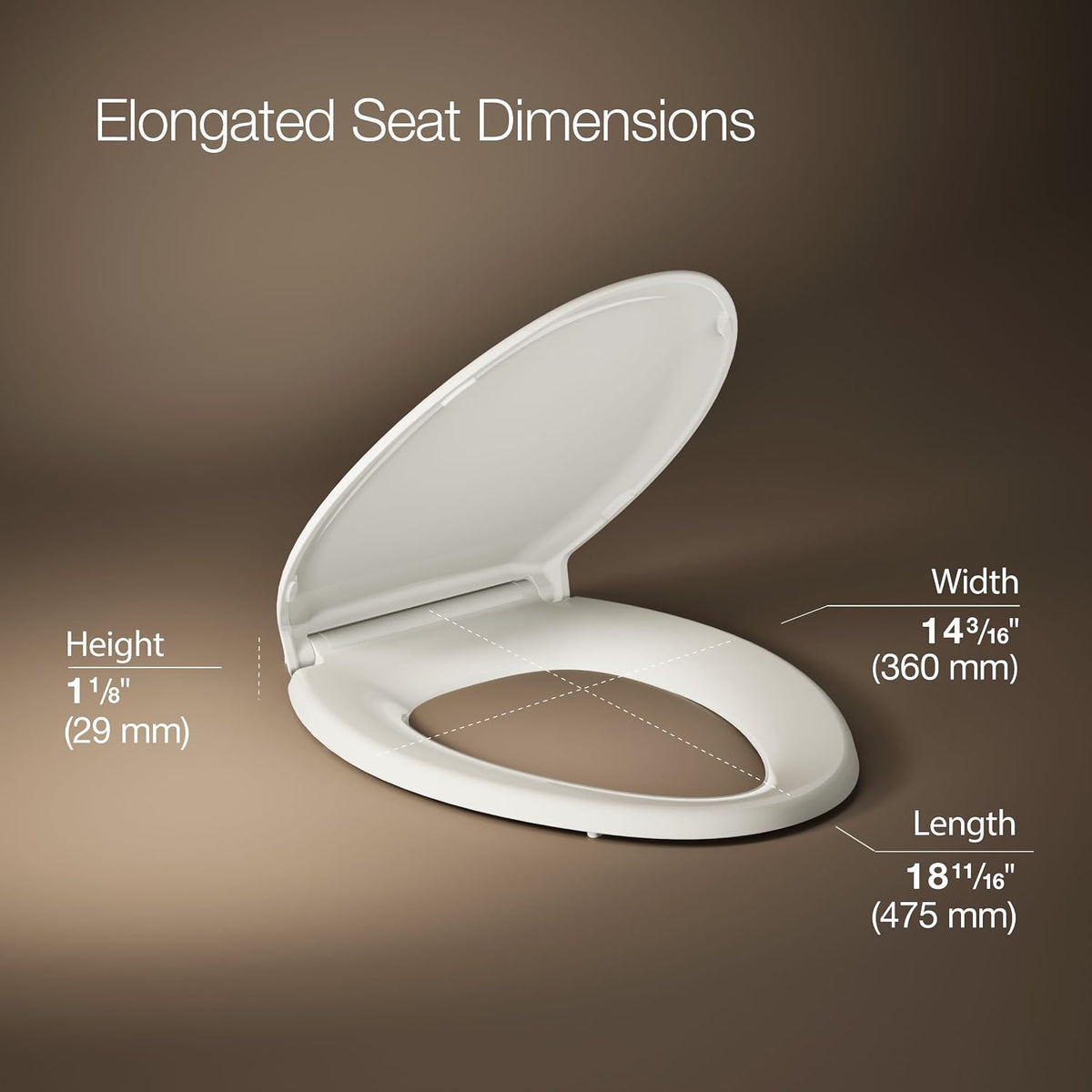 4734-RL-0 Rutledge ReadyLatch Soft Close Elongated Toilet Seat, Quiet-Close Lid Grip-Tight Bumpers, Installation Hardware, Home Essentials, White