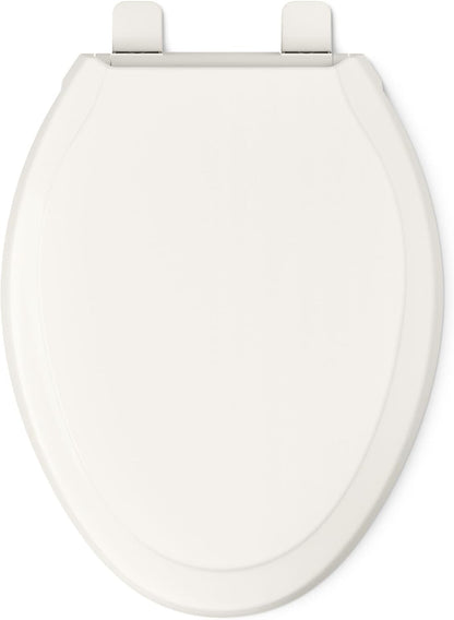 4734-RL-0 Rutledge ReadyLatch Soft Close Elongated Toilet Seat, Quiet-Close Lid Grip-Tight Bumpers, Installation Hardware, Home Essentials, White