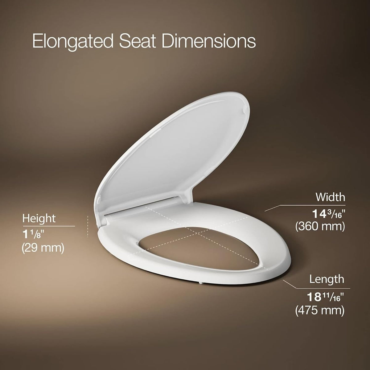 4734-RL-0 Rutledge ReadyLatch Soft Close Elongated Toilet Seat, Quiet-Close Lid Grip-Tight Bumpers, Installation Hardware, Home Essentials, White