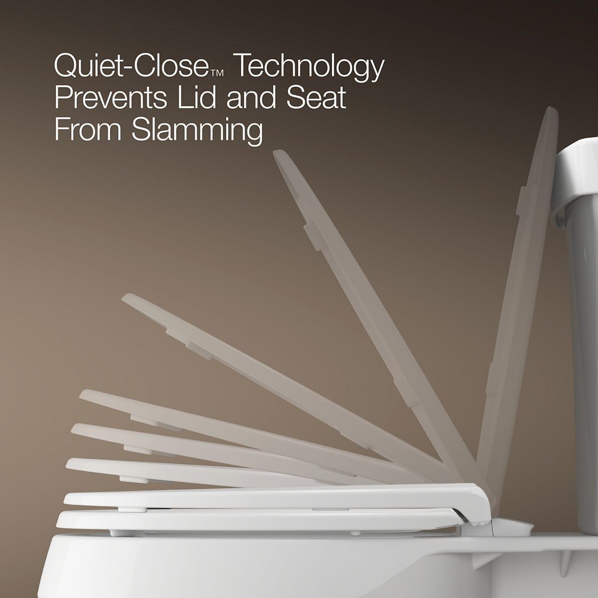4734-RL-0 Rutledge ReadyLatch Soft Close Elongated Toilet Seat, Quiet-Close Lid Grip-Tight Bumpers, Installation Hardware, Home Essentials, White