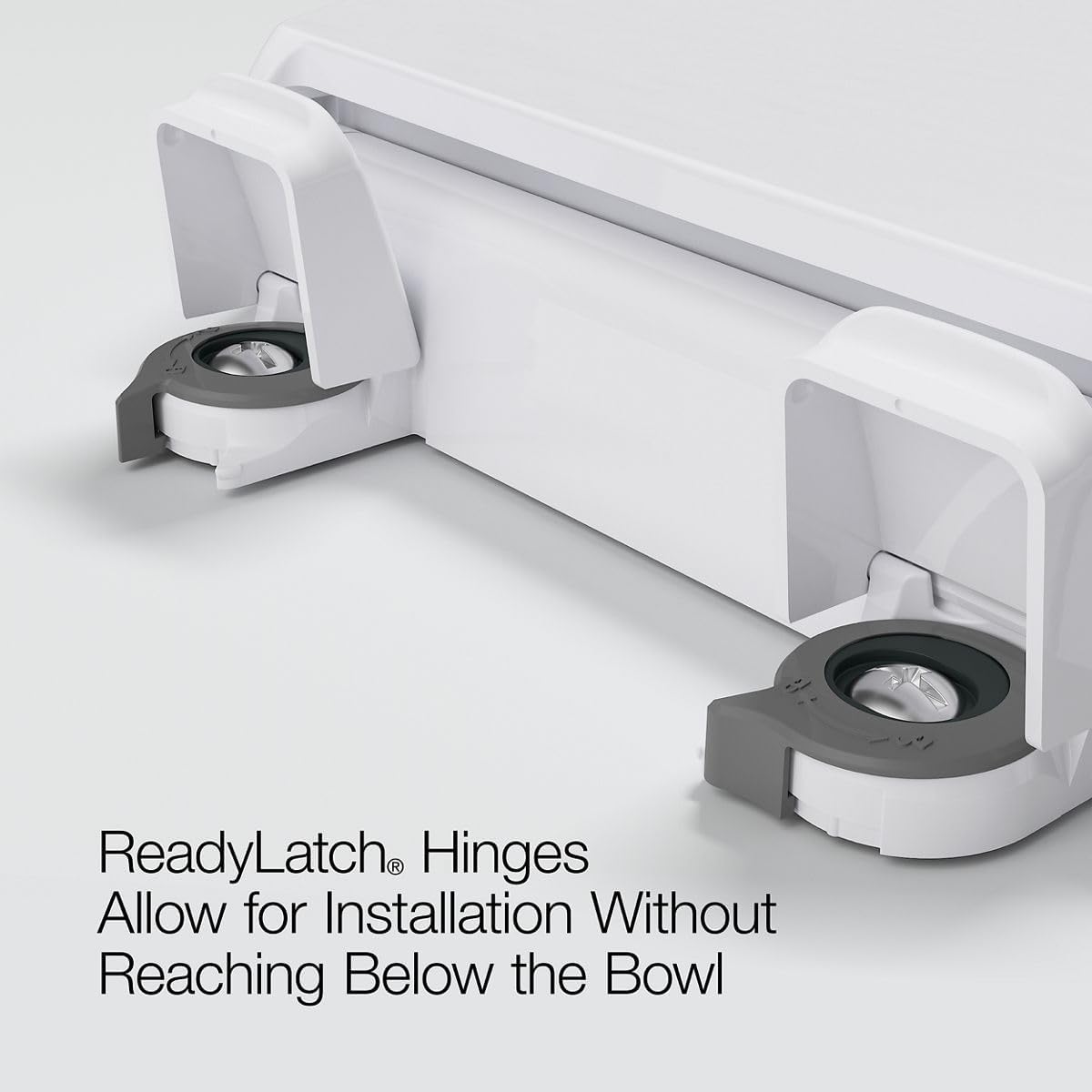 4734-RL-0 Rutledge ReadyLatch Soft Close Elongated Toilet Seat, Quiet-Close Lid Grip-Tight Bumpers, Installation Hardware, Home Essentials, White