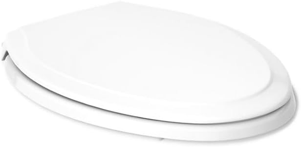 4734-RL-0 Rutledge ReadyLatch Soft Close Elongated Toilet Seat, Quiet-Close Lid Grip-Tight Bumpers, Installation Hardware, Home Essentials, White