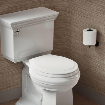 4734-RL-0 Rutledge ReadyLatch Soft Close Elongated Toilet Seat, Quiet-Close Lid Grip-Tight Bumpers, Installation Hardware, Home Essentials, White