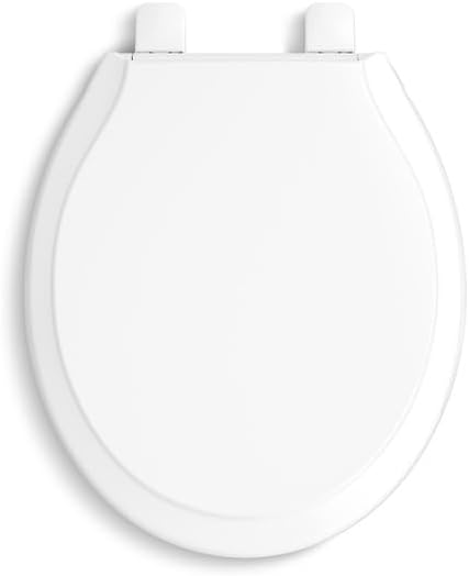 4734-RL-0 Rutledge ReadyLatch Soft Close Elongated Toilet Seat, Quiet-Close Lid Grip-Tight Bumpers, Installation Hardware, Home Essentials, White