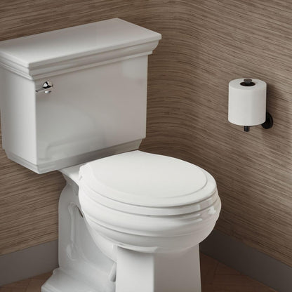 4734-RL-0 Rutledge ReadyLatch Soft Close Elongated Toilet Seat, Quiet-Close Lid Grip-Tight Bumpers, Installation Hardware, Home Essentials, White
