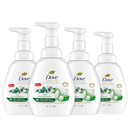 Foaming Hand Wash Aloe & Eucalyptus Protects Skin 4 Count 10.1 oz