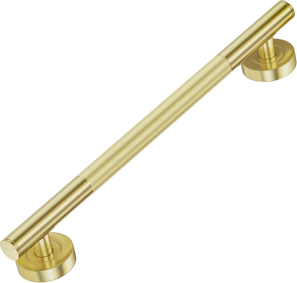 Shower Grab Bars, 12" Stainless Steel Bathroom Safety Grab Bar | Upgrade Anti-Slip Knurling Shower Grab for Bathtub, Shower Handle for Elderly and Handicap, ADA Compliant, Brushed Nicke