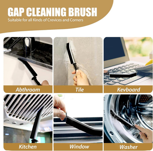 15Pcs Household Gap Cleaning Brush Set, Grout Cleaner Brush, Hard Bristle Crevice Cleaning Tool, Deep Cleaning of Kitchens and Bathrooms' inaccessible Corners and Recesses