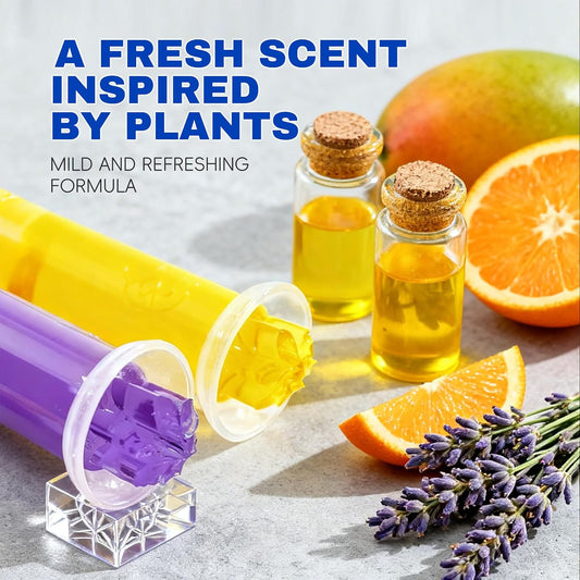 Toilet Cleaner Gel Stamp, Automatic Toilet Bowl Cleaner & Freshener, Helps Prevent Limescale & Odors, Lavender, Citrus, Mango & Tulip Scents, Bathroom Cleaning Essentials, 3-Pack