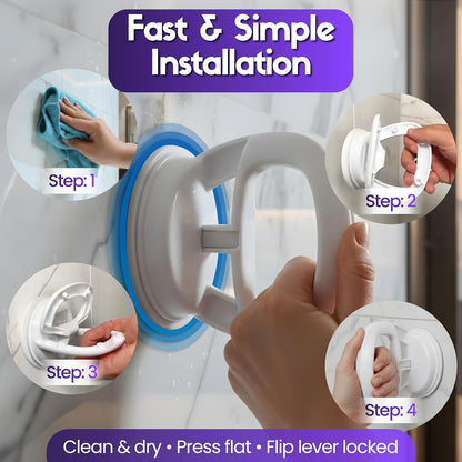 Safe-er-Grip Traveler Suction Cup Balance Assist Bar for Bath and Shower | Traveler suction cup balance assist bar provides portable support for tubs and showers at home, hotels and while traveling.