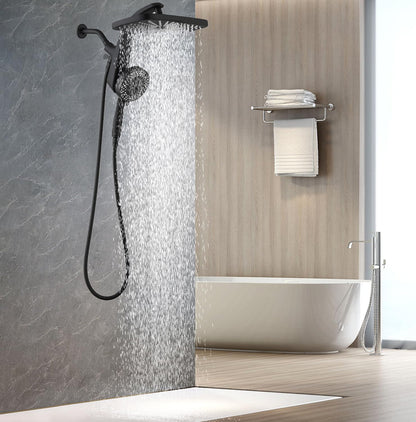 Rain Shower Head with Handheld Showerhead, Nickel 1.8GPM 460311