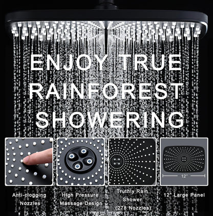 Rain Shower Head with Handheld Showerhead, Nickel 1.8GPM 460311