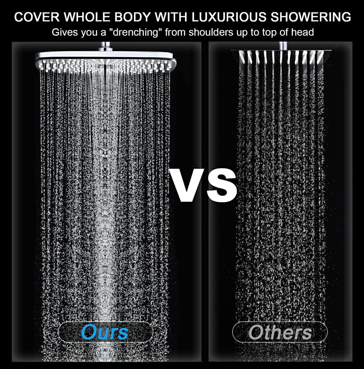 Rain Shower Head with Handheld Showerhead, Nickel 1.8GPM 460311