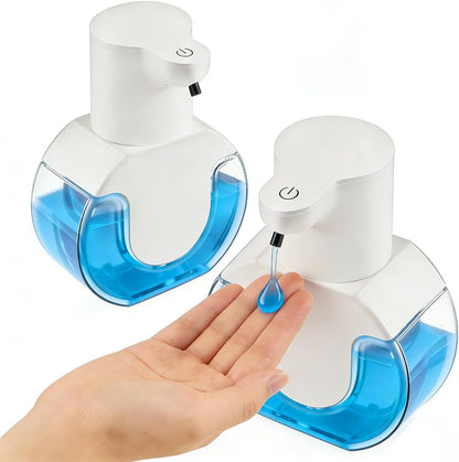 Automatic Soap Dispenser Touchless,Rechargeable Foaming Soap Dispenser,15oz/420ml Smart Hand Soap Dispensers,4-Level Adjustable,Wall Mount for Bathroom Kitchen Dish Soap,Hands-Free (Black)