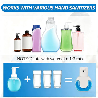 Automatic Soap Dispenser Touchless,Rechargeable Foaming Soap Dispenser,15oz/420ml Smart Hand Soap Dispensers,4-Level Adjustable,Wall Mount for Bathroom Kitchen Dish Soap,Hands-Free (Black)