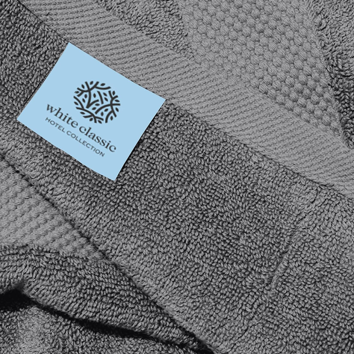 Luxury White Hand Towels - 100% Turkish Cotton, 16x30, 6 Pack