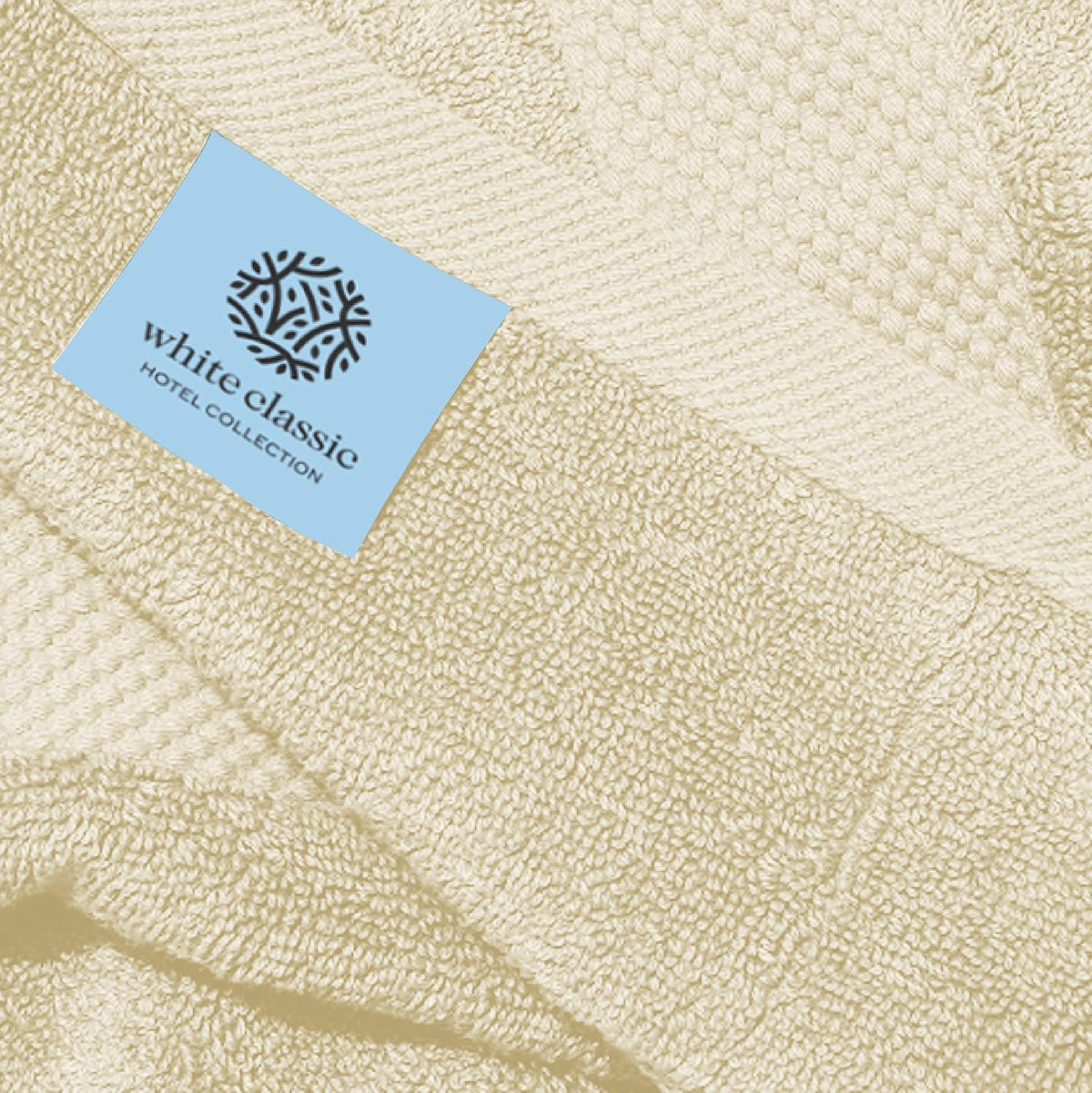 Luxury White Hand Towels - 100% Turkish Cotton, 16x30, 6 Pack