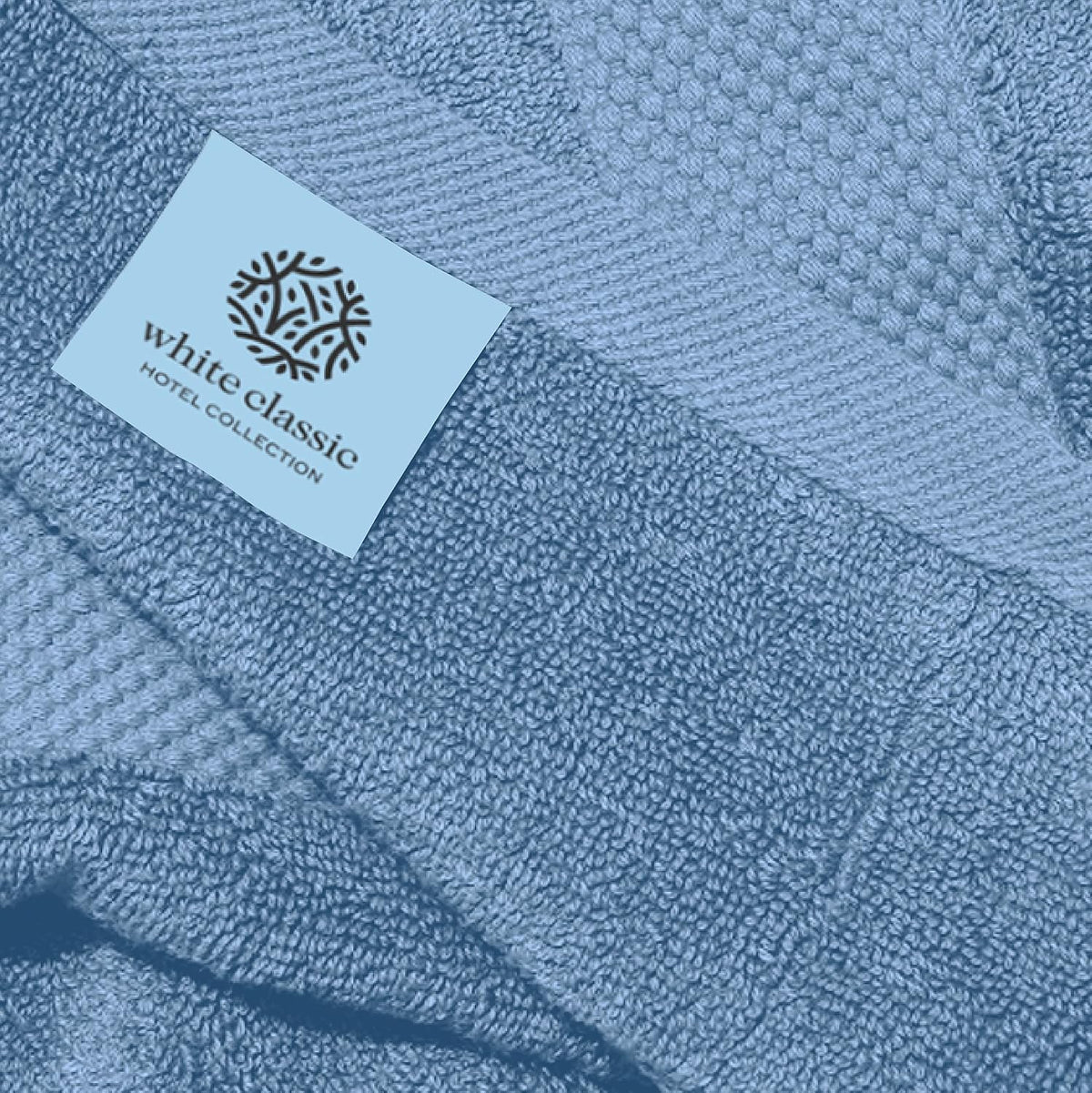 Luxury White Hand Towels - 100% Turkish Cotton, 16x30, 6 Pack