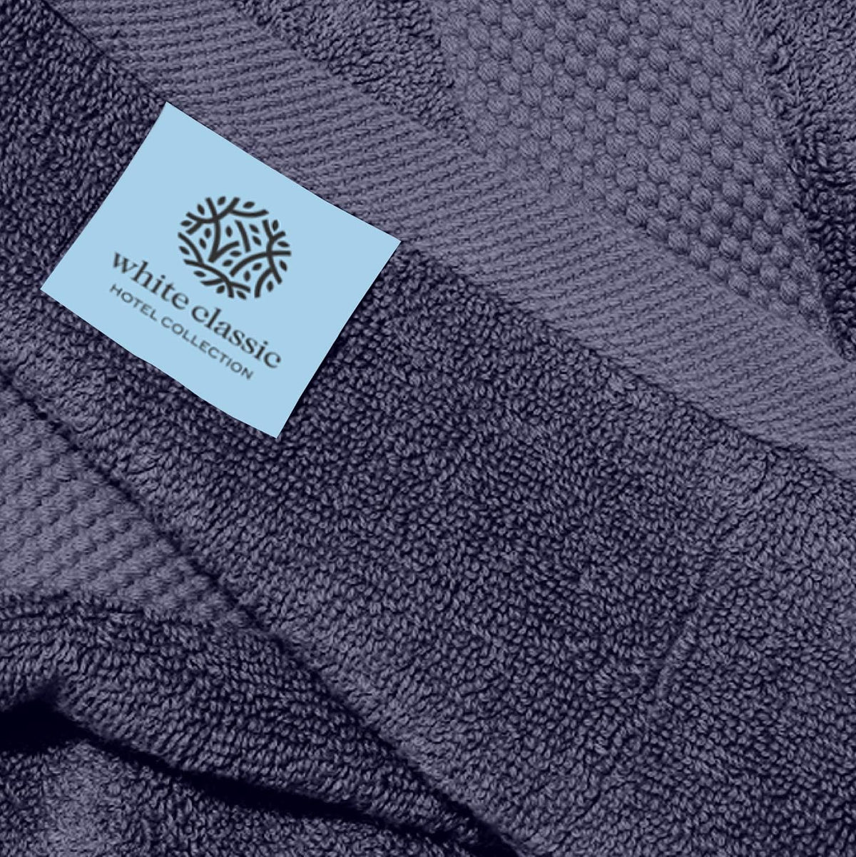 Luxury White Hand Towels - 100% Turkish Cotton, 16x30, 6 Pack