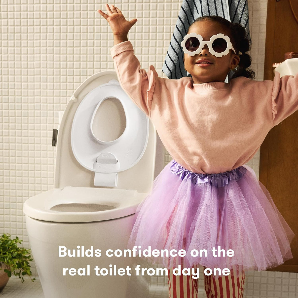 Baby Drop Down Potty Training Seat for Toddlers & Kids, Easy to Clean
