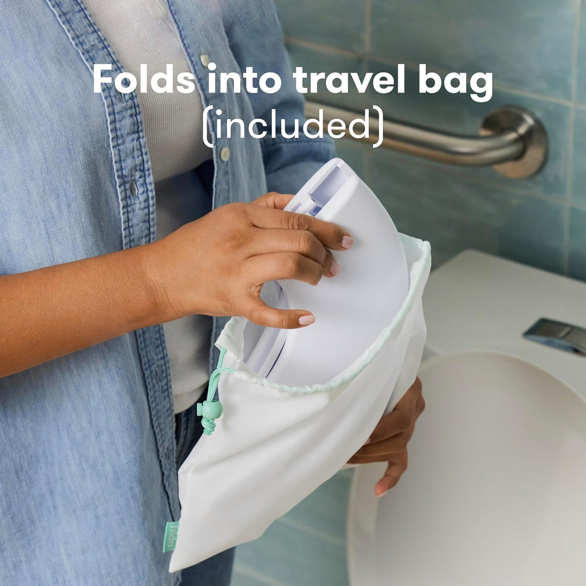 Baby Drop Down Potty Training Seat for Toddlers & Kids, Easy to Clean