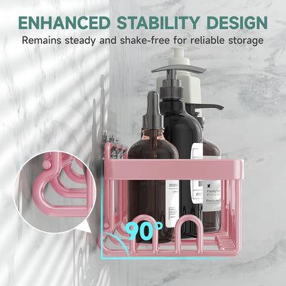 Shower Caddy 6-Pack, Bathroom Organizers and Storage Shelves, Black