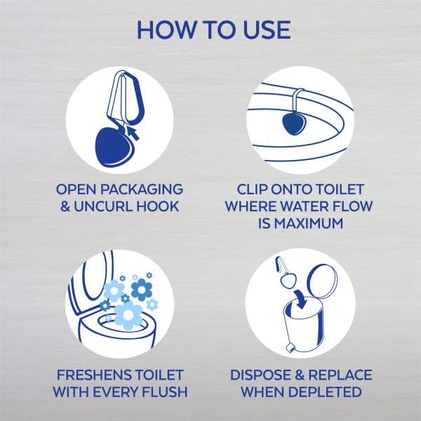 Automatic In-The-Bowl Toilet Cleaner, Cleans and Freshens Toilet Bowl, Atlantic Fresh Scent, (Pack of 1)