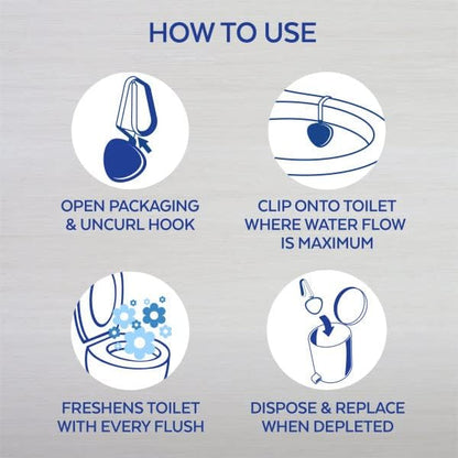 Automatic In-The-Bowl Toilet Cleaner, Cleans and Freshens Toilet Bowl, Atlantic Fresh Scent, (Pack of 1)