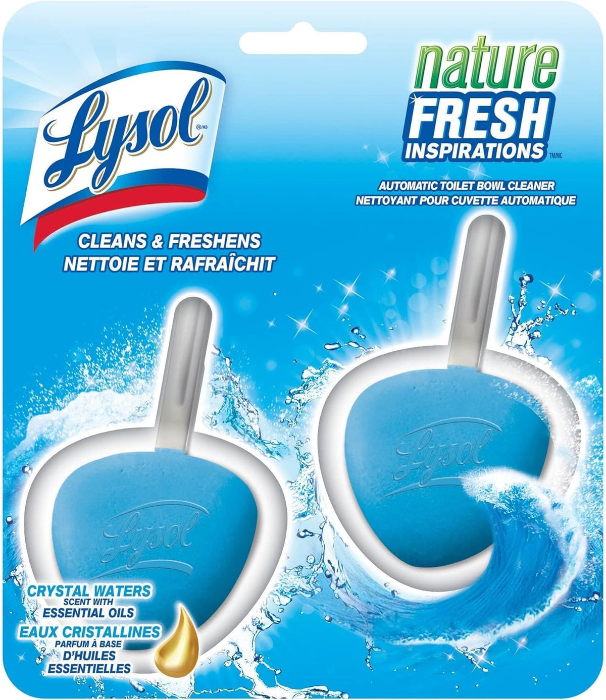 Automatic In-The-Bowl Toilet Cleaner, Cleans and Freshens Toilet Bowl, Atlantic Fresh Scent, (Pack of 1)